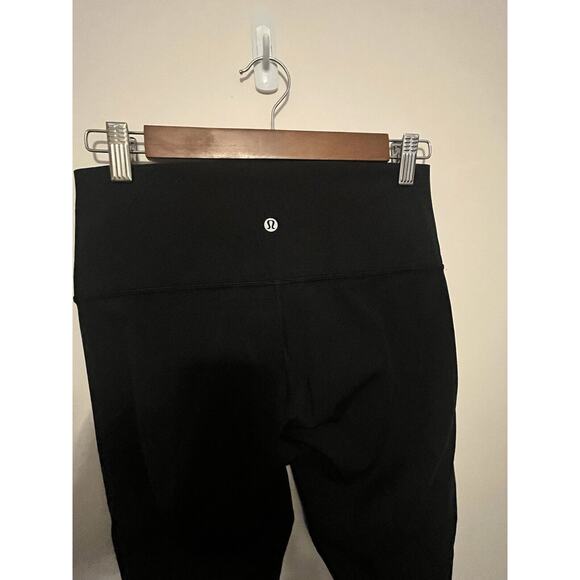 Lululemon Wunder Under Crop Leggings •Women 8• Black Stretch Hi Rise W6AGZS - Picture 8 of 9
